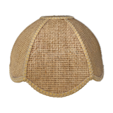 Vintage rattan flower pendant lamp