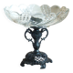 Vintage crystal glass fruit bowl, crystal glass fruit basket.