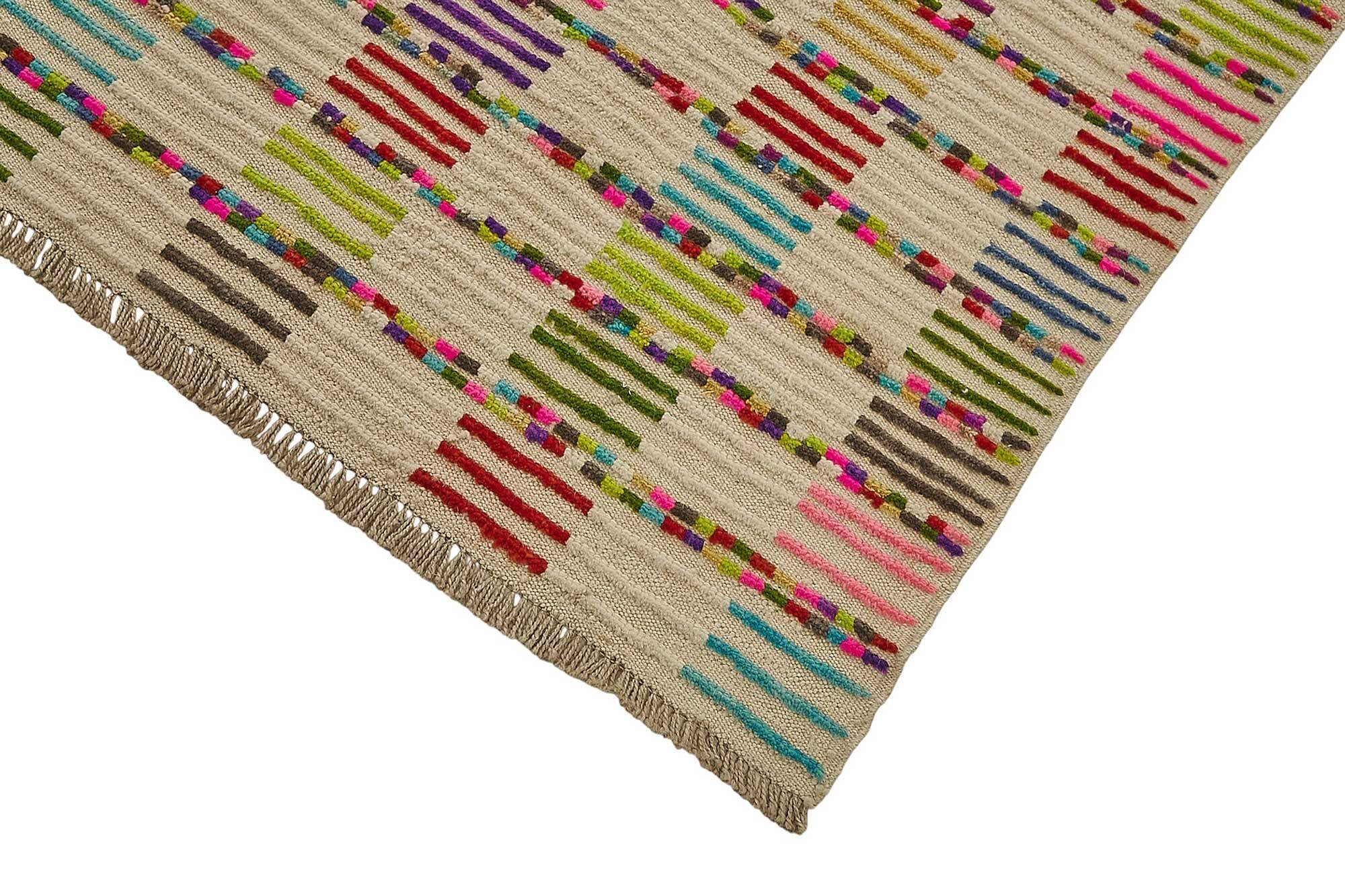 Handwoven Turkish Recycled Boho Rug 215 cm x 348 cm