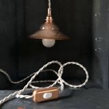 Pink glass walking lamp