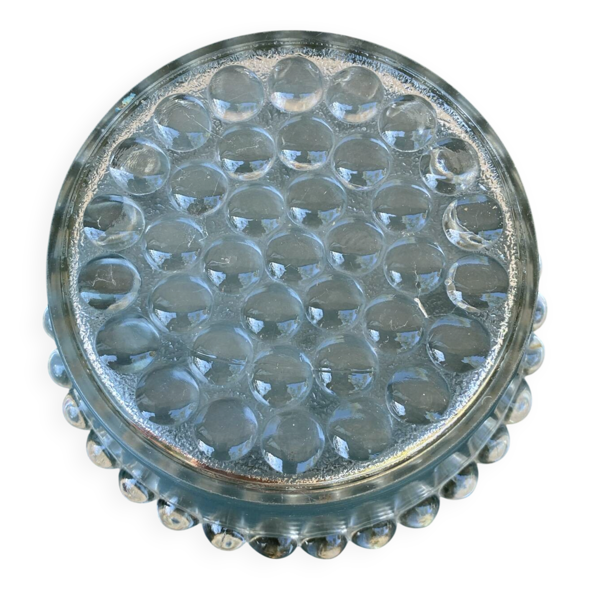 Sublime Coupe en Verre Moulé - Style "Bubble" Vintage