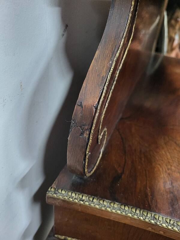 19th century rosewood stepped writing desk