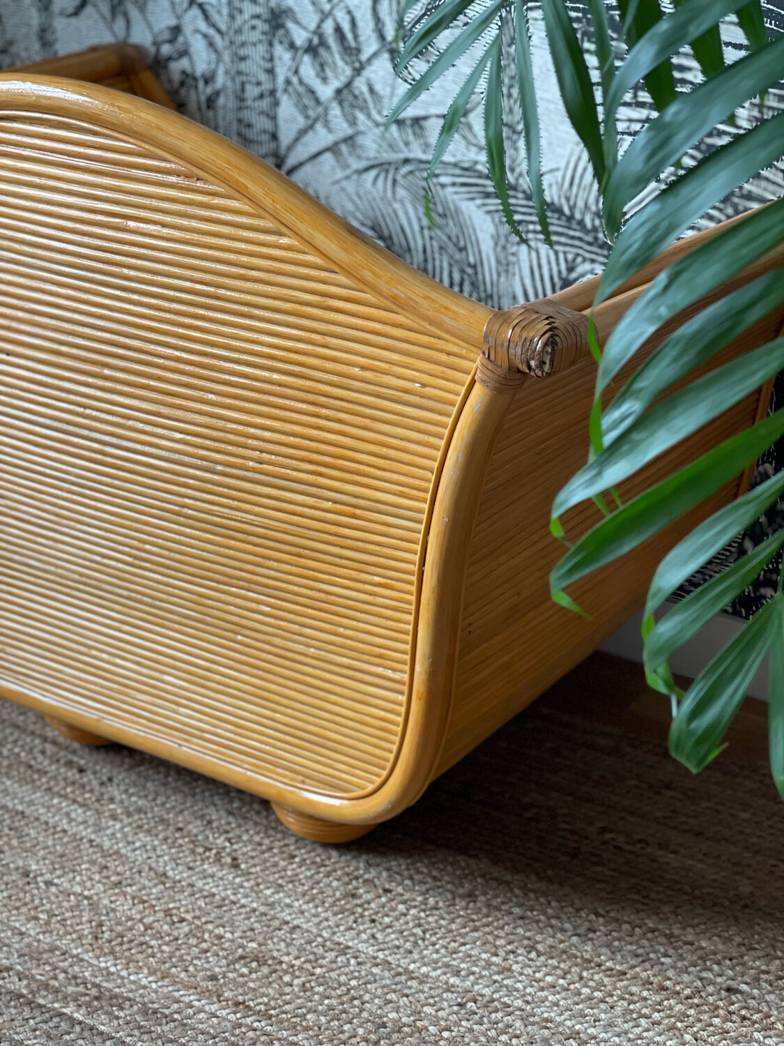 Maugrion armchair in rattan