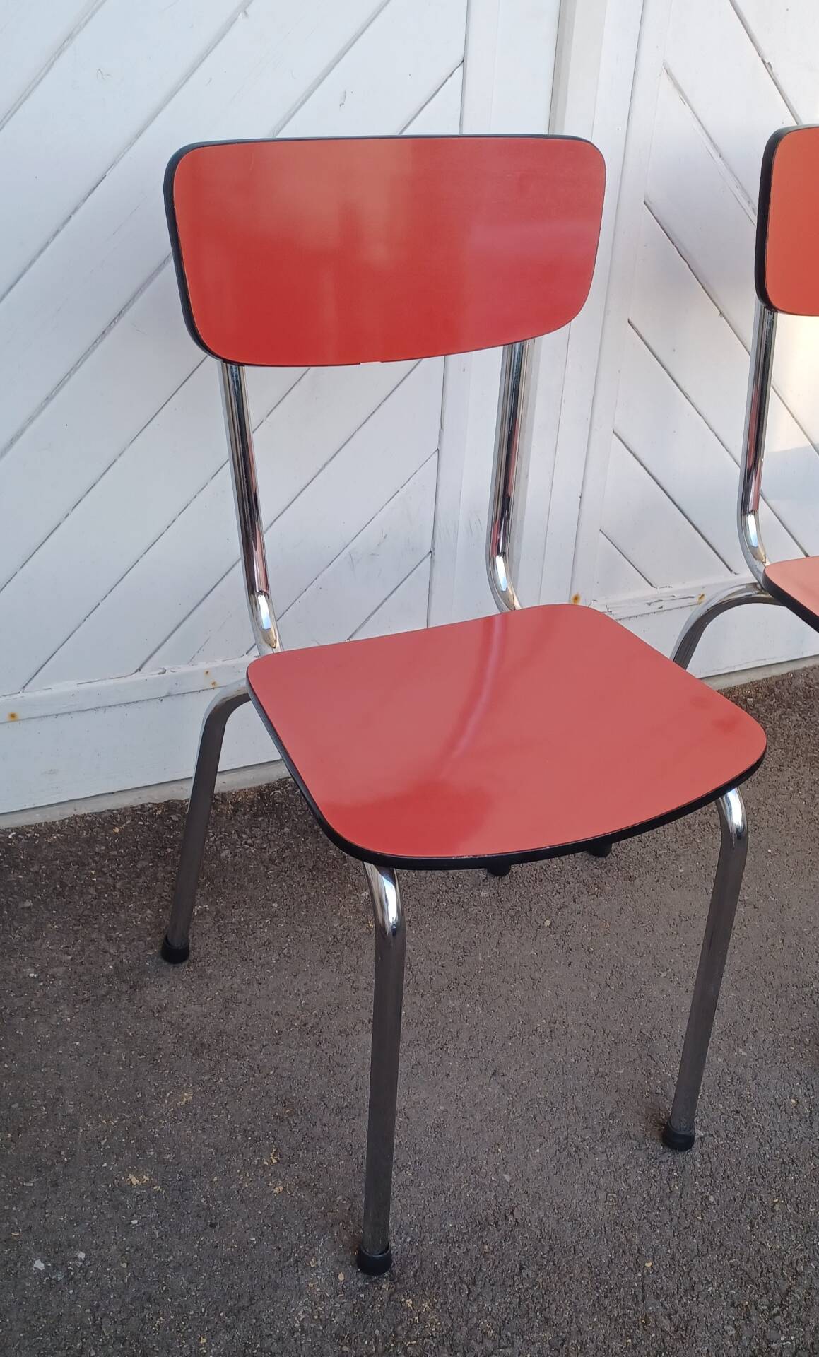 Pair of vintage formica chairs