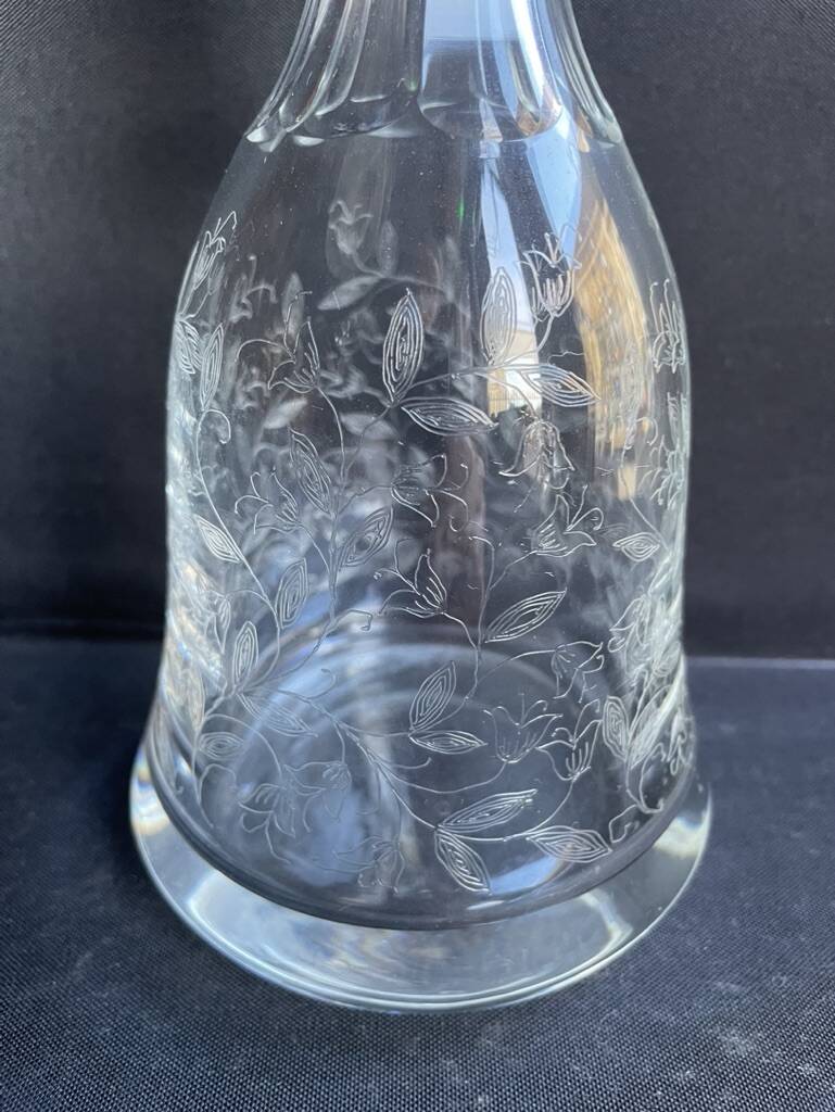 Port wine service – Blown, engraved and cut crystal – Art Deco