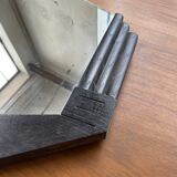 Black art deco mirror 65x46cm