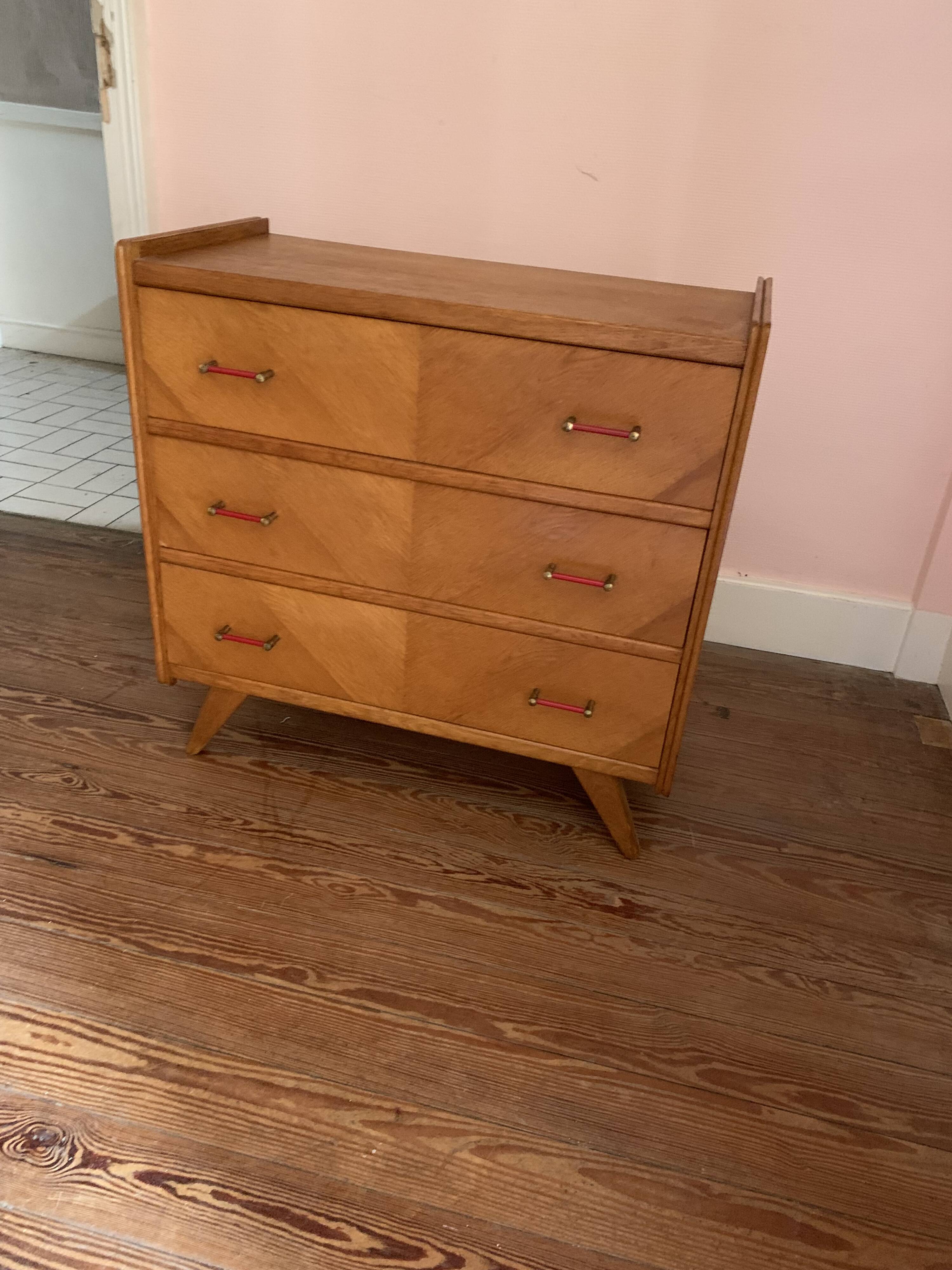 Commode pieds compas année 50