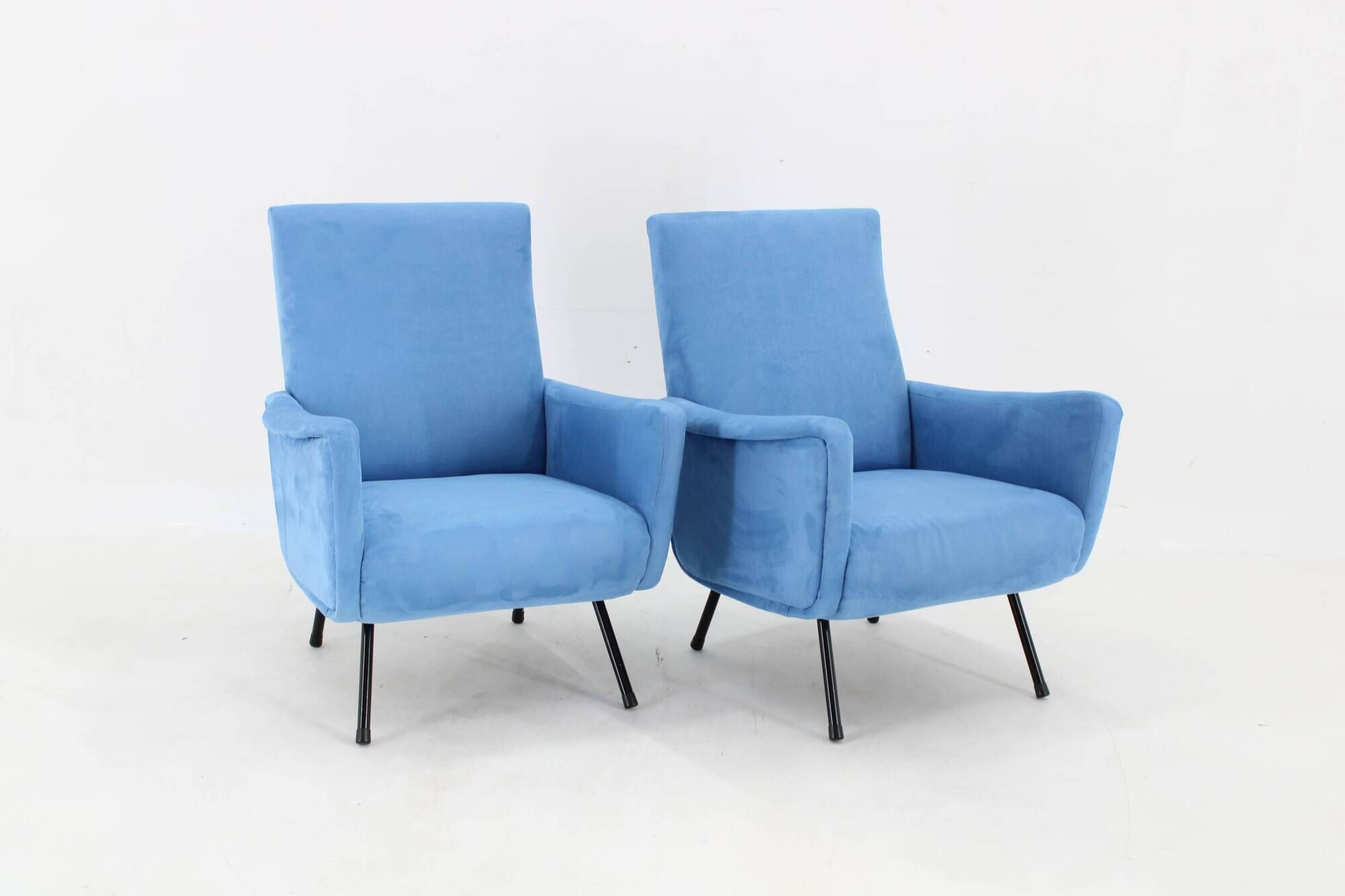 1960s Pair of Restored Italian Armchairs