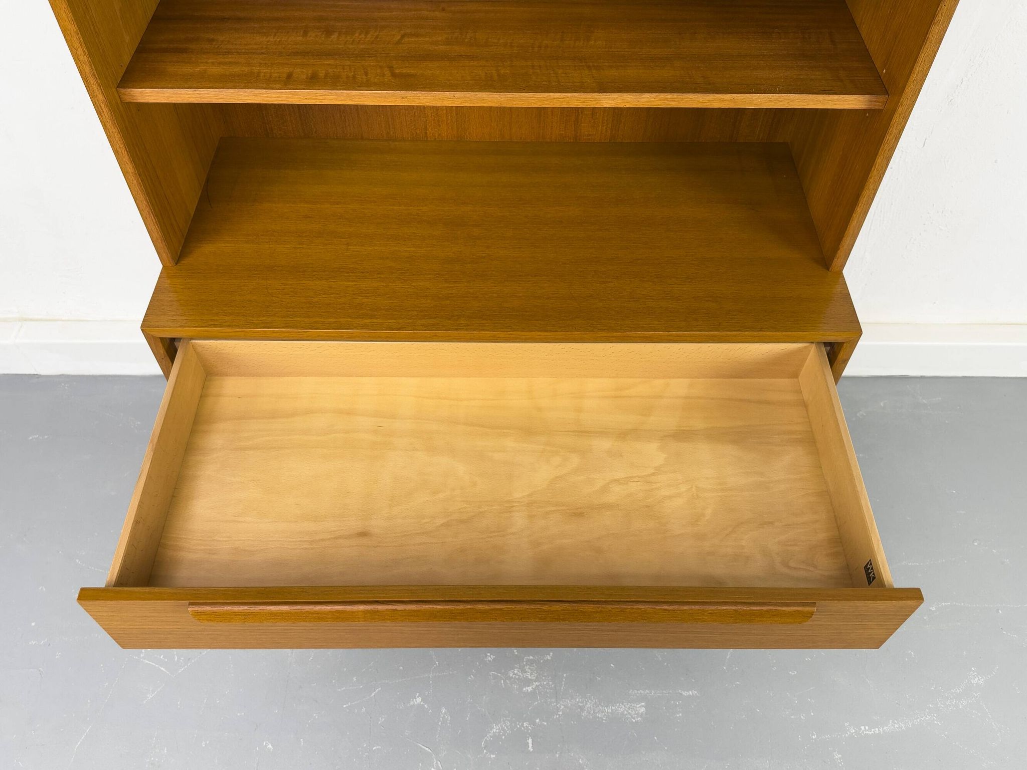 Teak bookcase with drawers from WK Möbel, 1960s