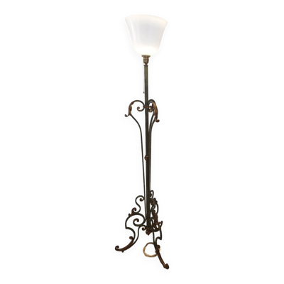 Superbe lampadaire torchière d'époque Art Déco (début du XXe)