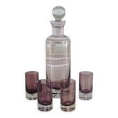 Antique Purple Glass Liqueur/Digestif Service