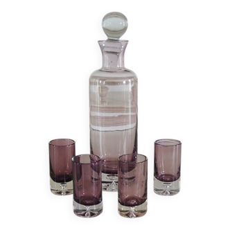 Antique Purple Glass Liqueur/Digestif Service