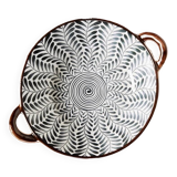 Vintage soup bowl with handle