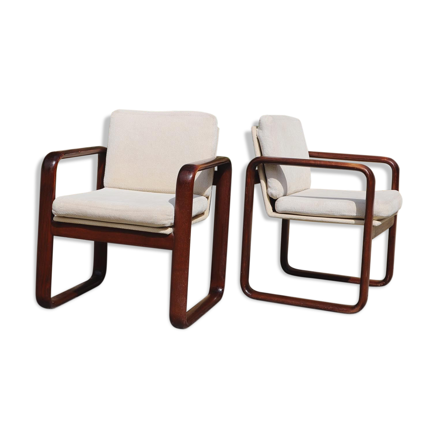 Pair of hombre model armchairs by Burkhard Vogtherr for Rosenthal, 1970