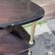 corner shelf in formica & metal 60s vintage French mid century neo classic 60
