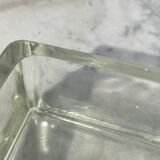 Pair of glass brick Lumax vintage design 60 Le corbustier