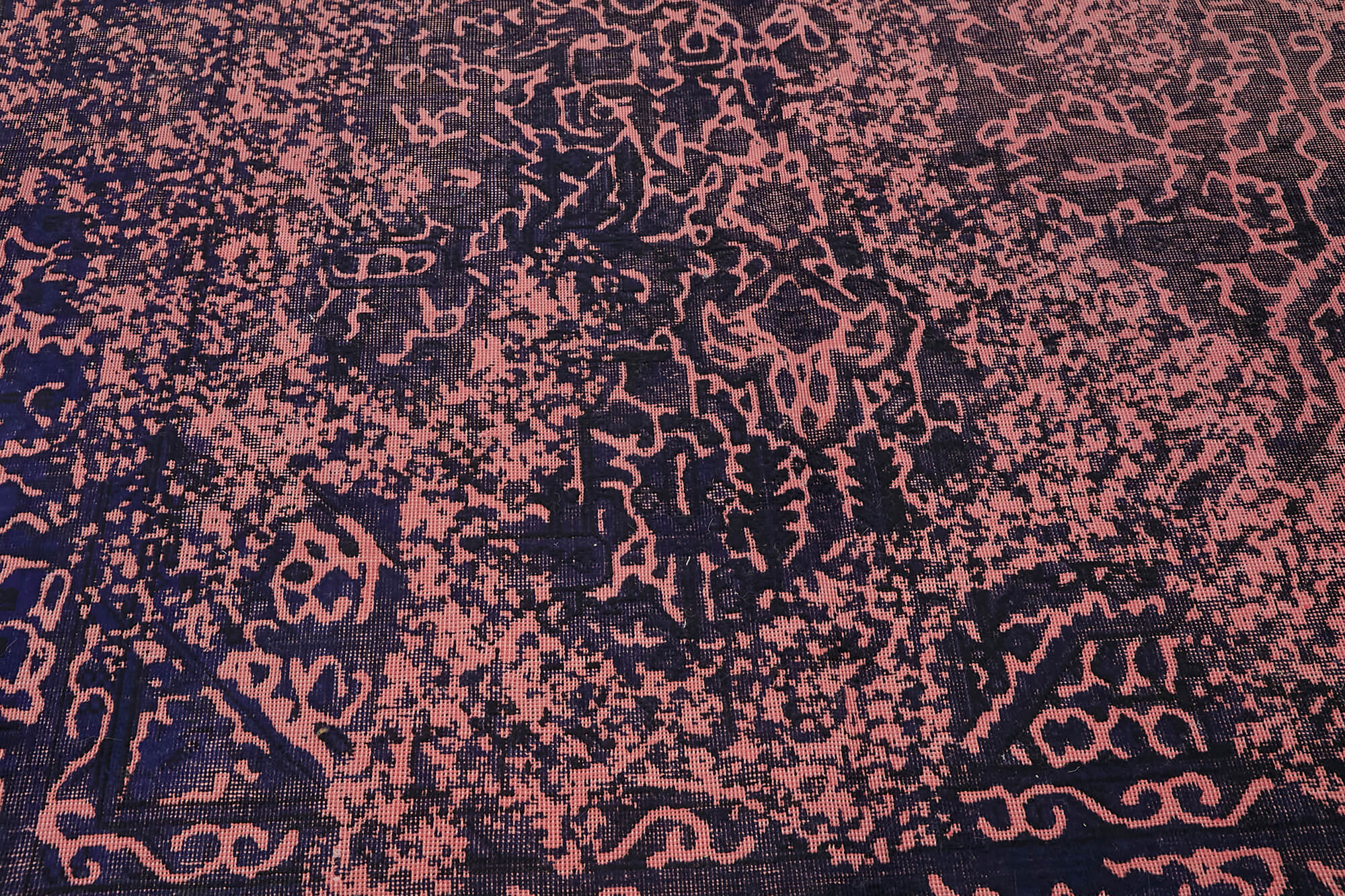 Handmade Turkish Contemporary 1980s 199 cm x 283 cm Blue Wool Carpet