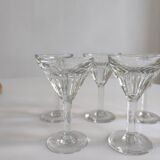Set of 8 stemmed glasses 1960