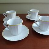 Set of 4 cups and 4 saucers Yugoslavia