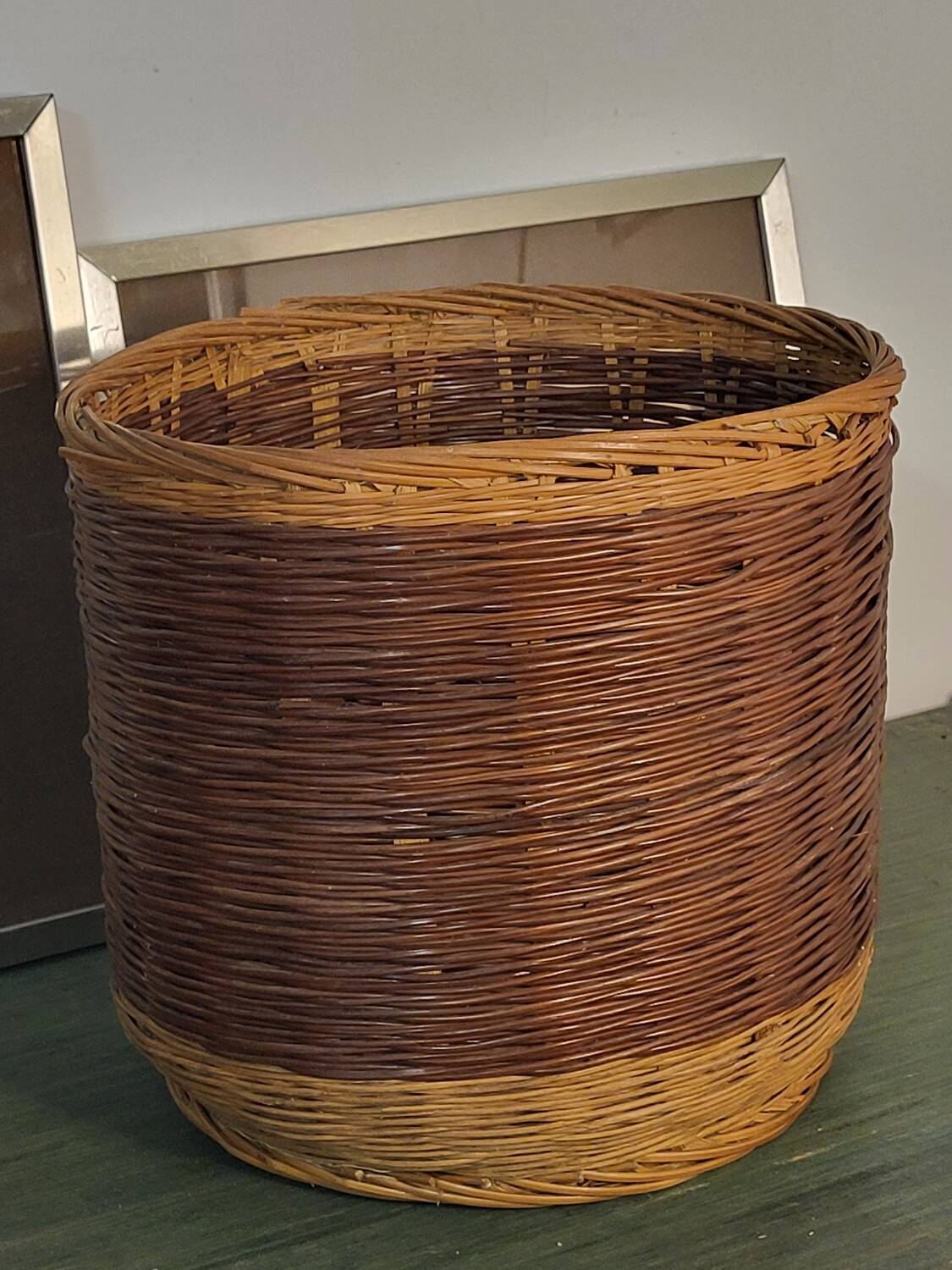 Wicker rattan planter