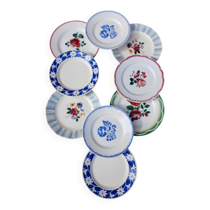 10 assiettes à dessert