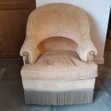 Velvet toadstool armchair