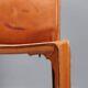 Cassina Cab 412 chairs designed by Mario Bellini in leather, Italy, 1980s.