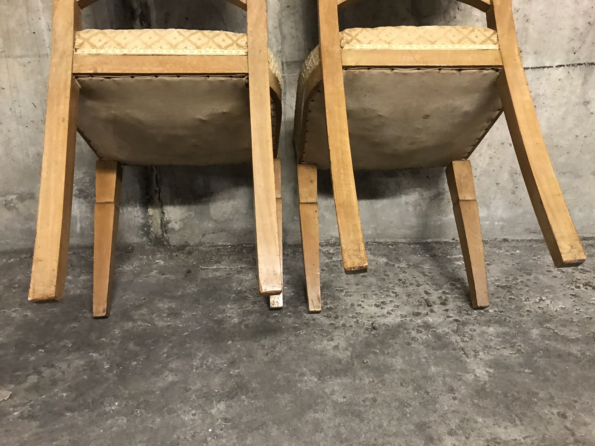 Paire de chaises époque art déco