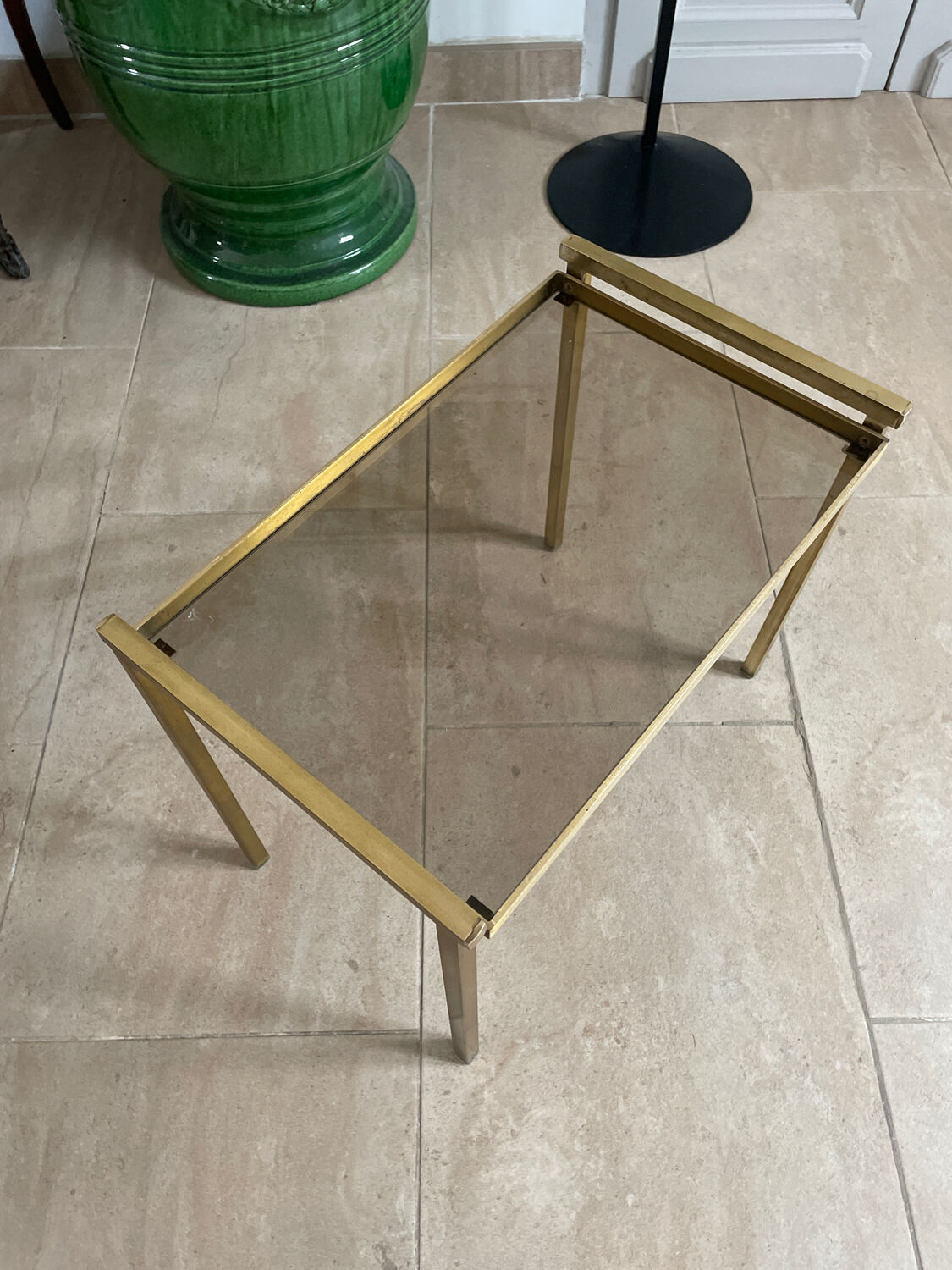 Vintage coffee table end of sofa 1970