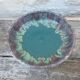 Vintage fruit bowl cab ceramic from bordeaux in green terracotta.