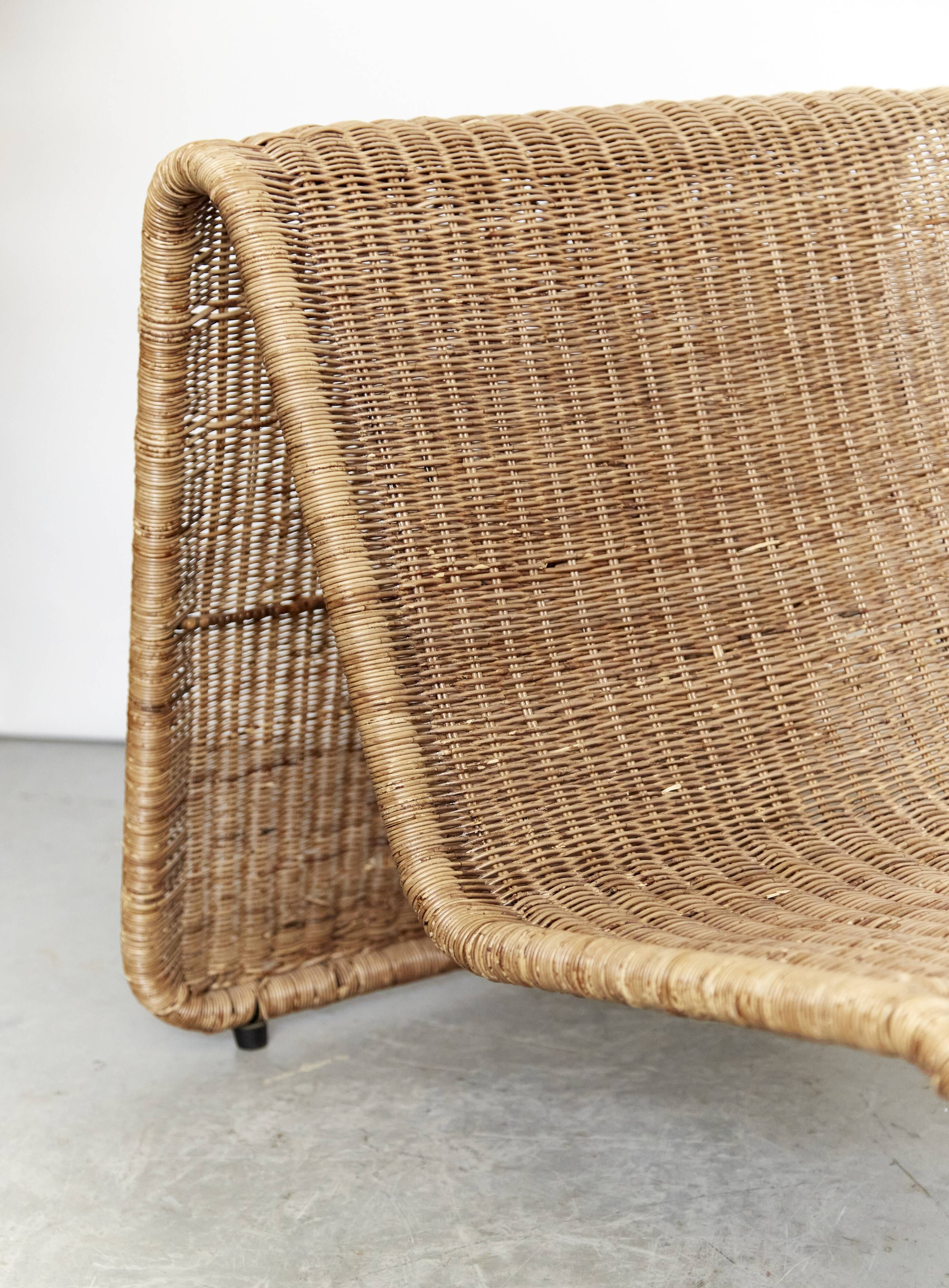 Rattan P3 meridian by Tito Agnoli for Pierantonio Bonacina