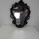Miroir moulure noir