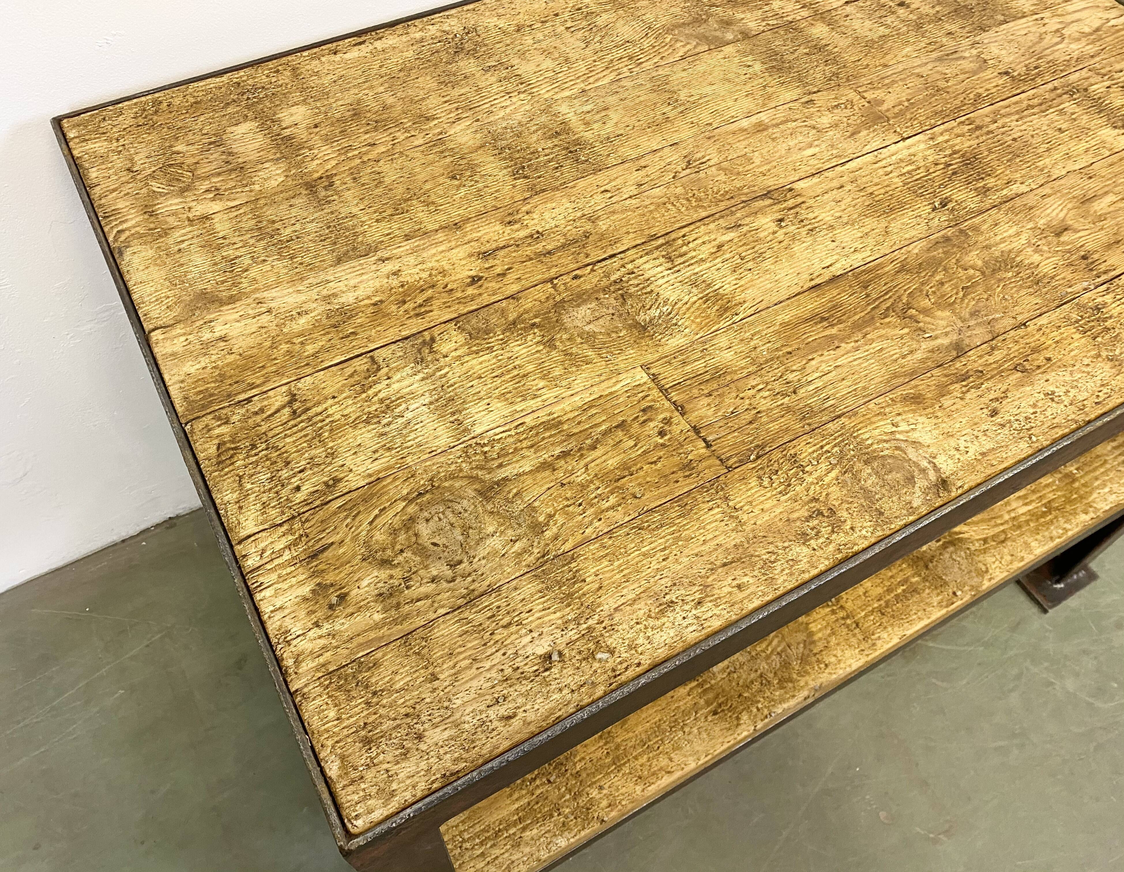 Red Industrial Coffee Table, 1960s