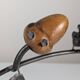 Signed Hand-Forged Iron & Wood Acorn Coat Rack, 1960s