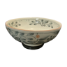 Coupe en porcelaine Chine ou Japon décor fleuris vert pastel