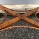 Table basse rotin vintage, 1950