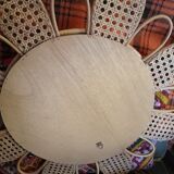Rattan flower mirror and canning, 56 cm