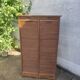 Double filing cabinet, curtain cabinet