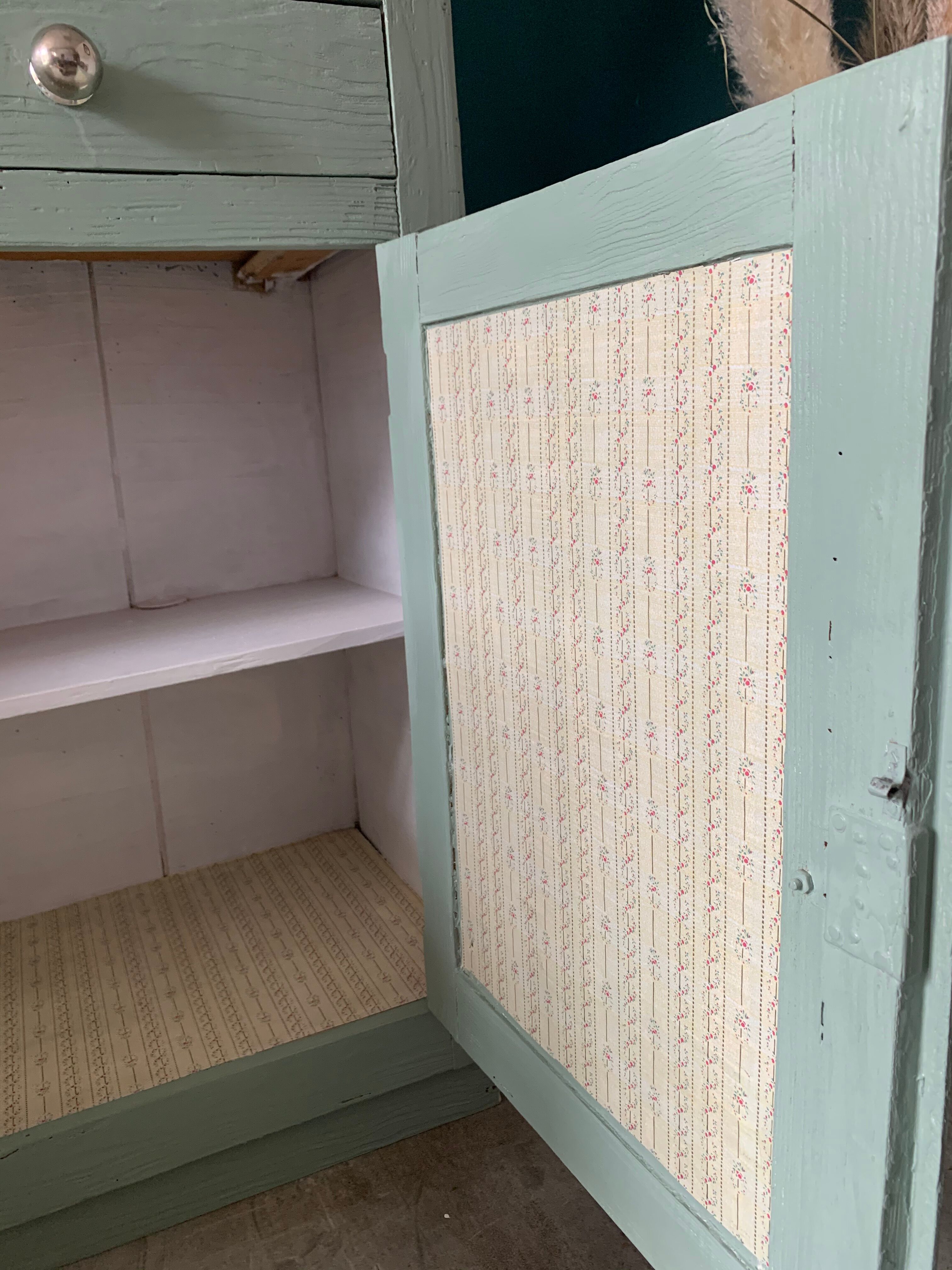 Old green "country" buffet