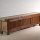 Antique polychrome carved low cabinet in pine – Xinjiang, circa 1900
