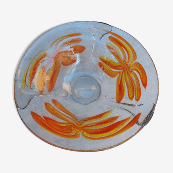 Coupe en verre de Murano vintage des années 70