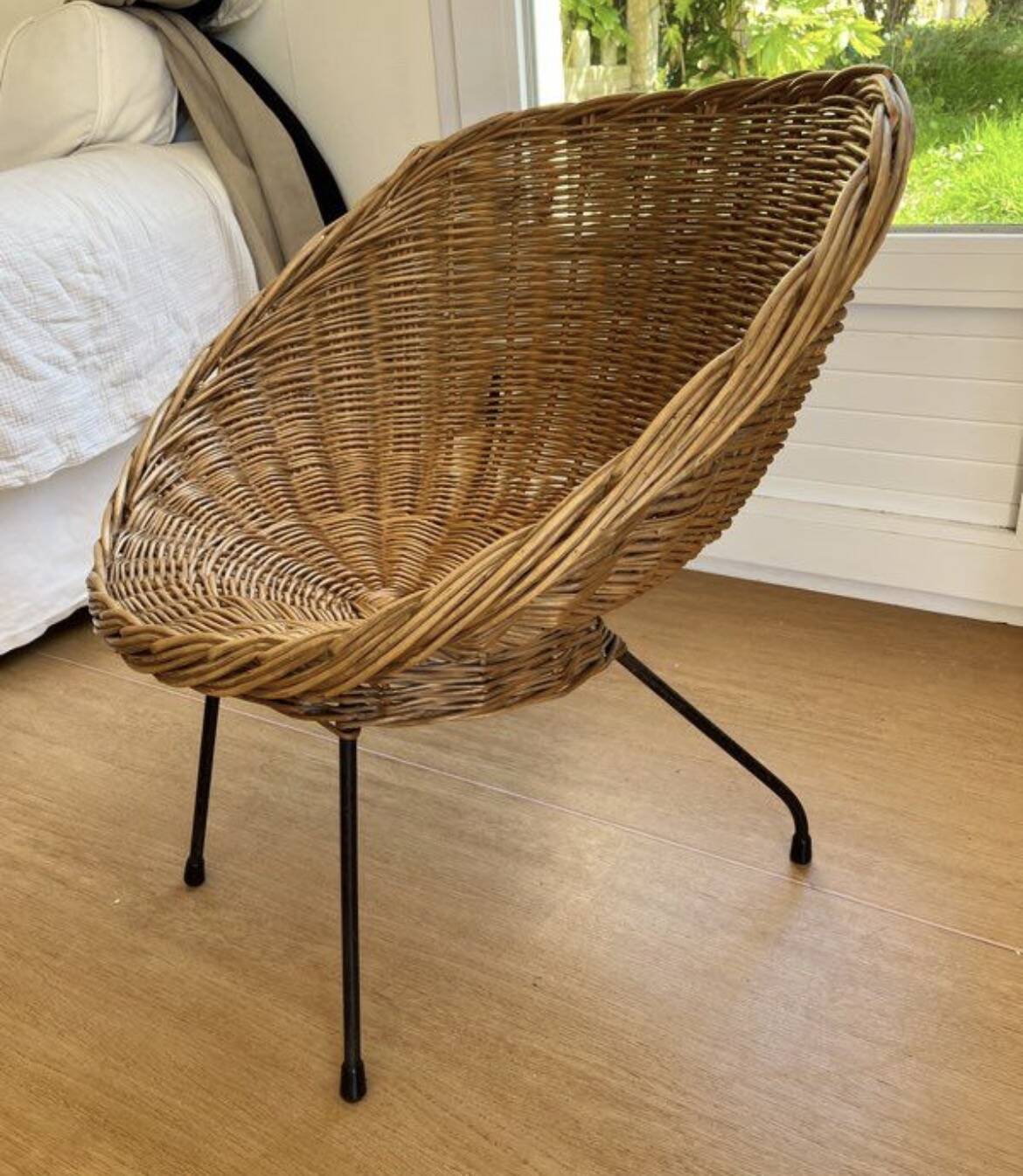 Rattan/wicker armchair