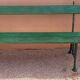 Banc extérieur jardin années 1900
