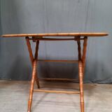 Folding bamboo table