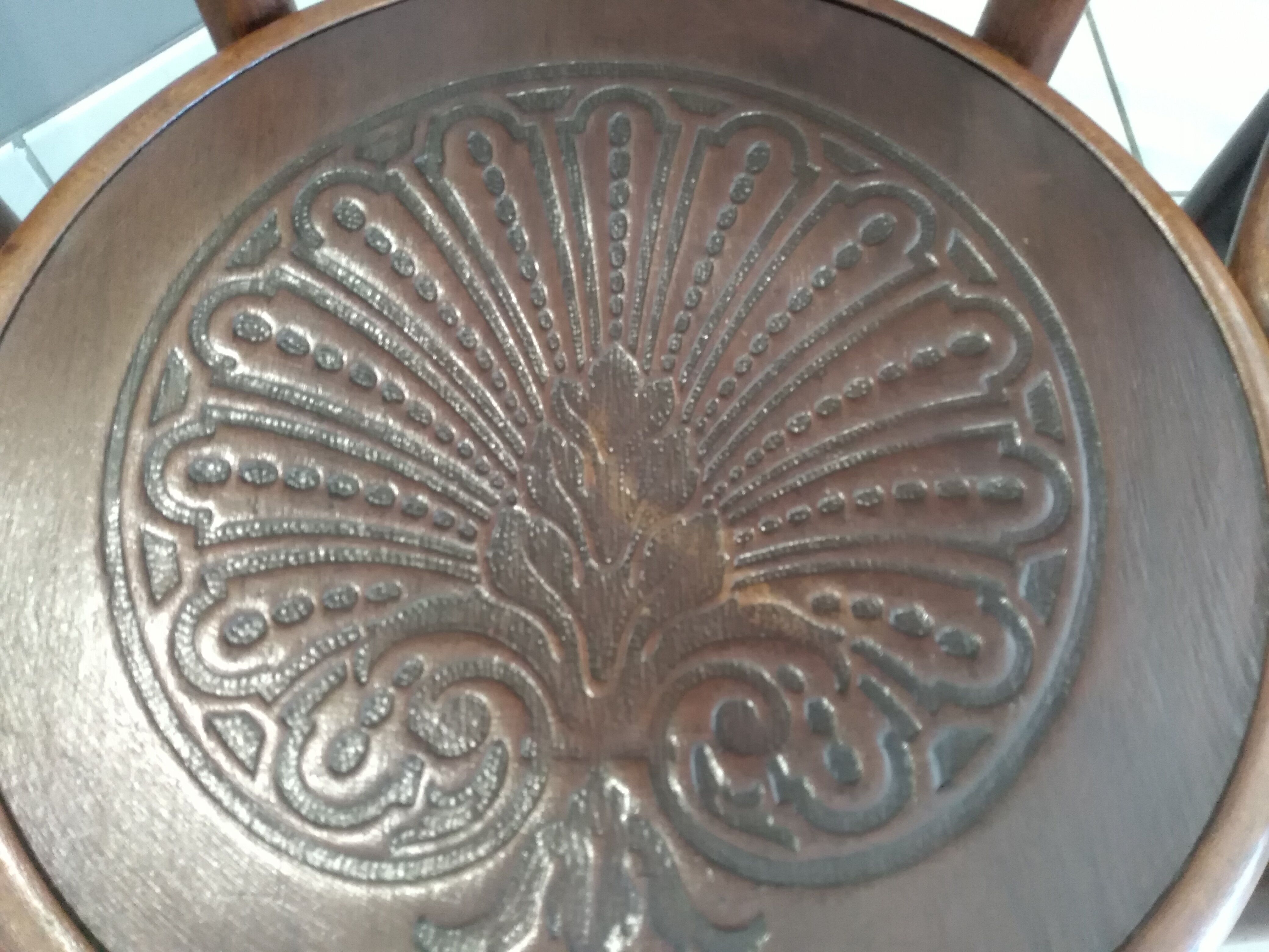 Lot 6 chairs of Bistrot mismatched - 1900