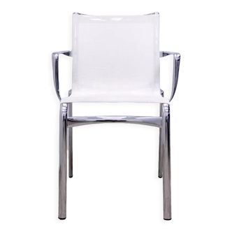 Bigframe 44/440 chair from alias with armrests and mesh white