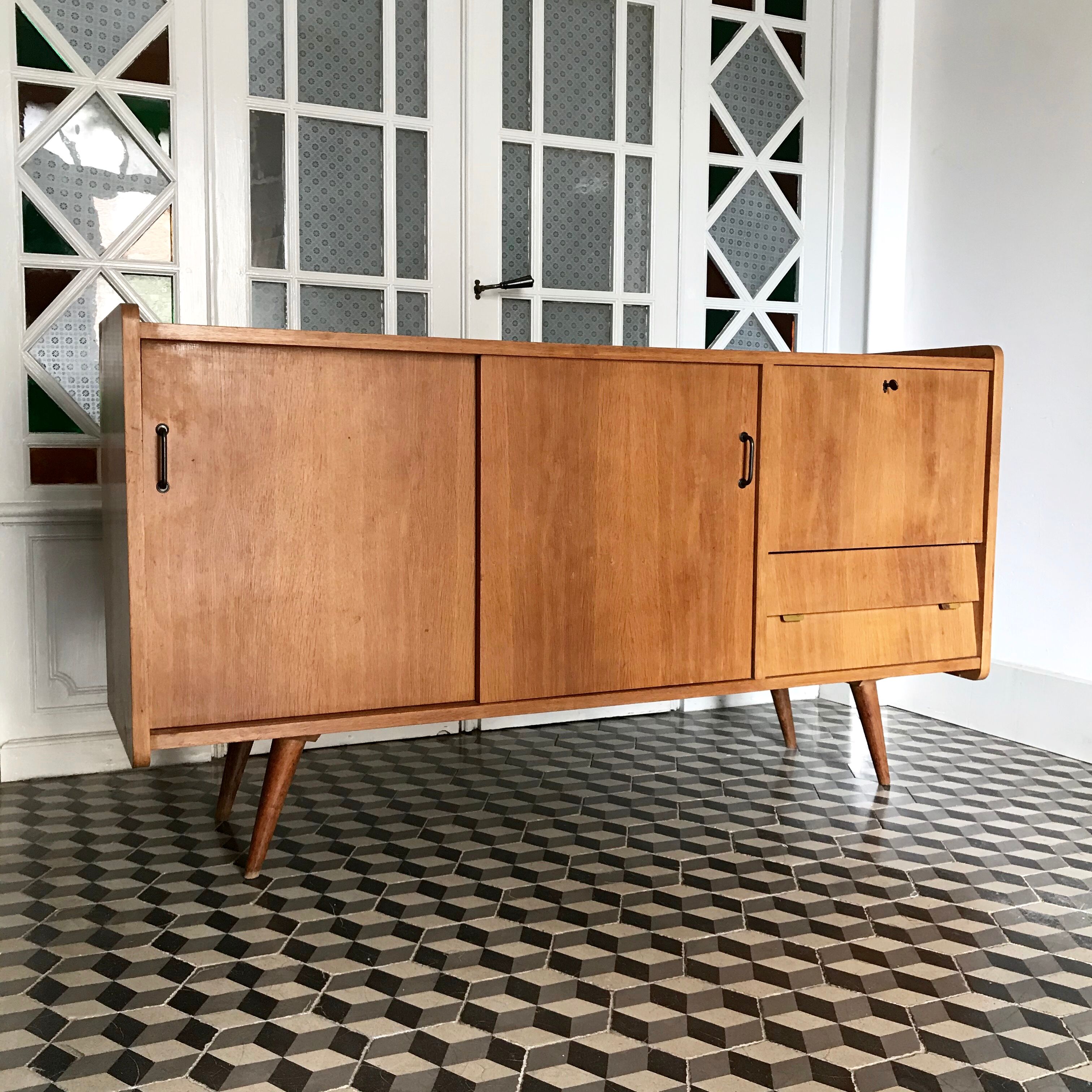 Vintage wooden sideboard