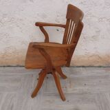 American Swivel Oak Office Chair