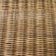 Ottoman vintage in rattan and woven wicker