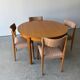 Dining table with extension for 6 people by LB Kofod Larsen vintage